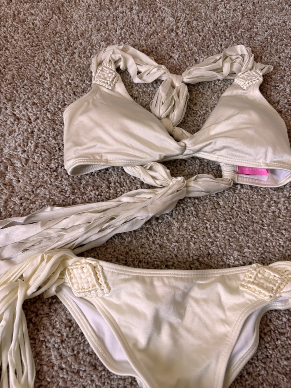 Victoria's Secret Fringe BoHo Bikini Set sz Medium - Picture 3 of 6